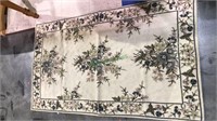 Nice for a rug with a floral pattern, 58 x 35,
