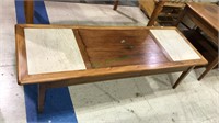 Mid century modern cocktail table with two