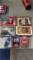 Seven groups of Coca-Cola cards, four sets have