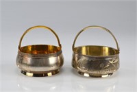 Two Russian silver baskets