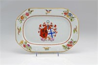 19th C Spode New Stone armorial platter