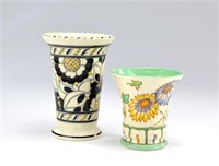 Two Charlotte Rhead pottery vases