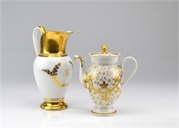 Paris Porcelain ewer and teapot