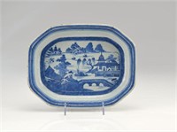 Chinese export blue & white porcelain bowl