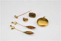 Lot of Victorian and other gold jewellery