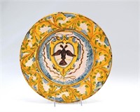 Early French faience pottery charger