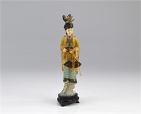 Chinese cloisonne figure of a maiden
