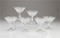 Eight Waterford Kenmare champagne glasses