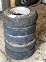 5 MOUNTED MOBILE HOME TIRES