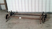 PAIR OF MOBILE HOME ADJUSTABLE 6000 LB AXLES