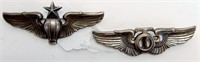 Two, Sterling WWII Era Pilot's Wings