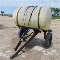 Sprayer tank on cart