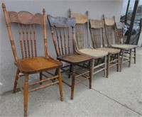 Lot of Vintage and Primitive Chairs