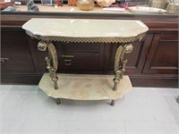 Victorian Marble Top Hall Table