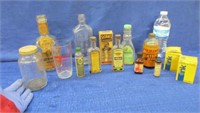 collection of smaller advertising bottles & items
