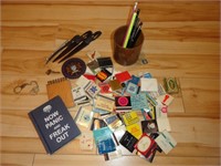 MATCHBOOKS COLLECTION & NEAT DESK ITEMS