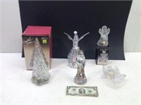 (6) Pc Christmas Decor Crystal / Glass / Plastic