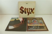 Lot of 3 Great STYX Records, STYX II, PARADISE