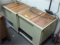 2- Rolling Filing Cabinets