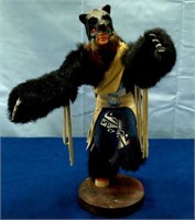 Black Bear Warrior Kachina