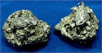 Pewter Horny Toad on Pyrite