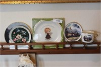 Decorative Plates with Wooden Plate Rack