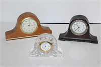 Small Desk Clocks (Lot of 3)