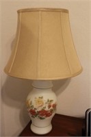 Hand Painted Frosted Glass Lamp with
