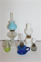 Selection of Vintage Small Oil Lamps