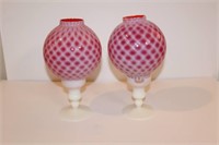 Votive Candle Holders with Cranberry