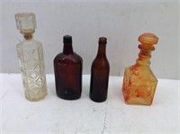 (4) Vtg/Antique Bottles