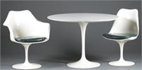 Saarinen Knoll style Tulip table & 4 chairs.