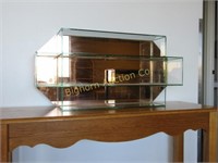 Glass Shelf w/ Mirrored Back