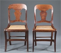 4 Tennessee American Empire side chairs.