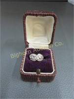 Vintage Diamond Ring Size 4.25, 14k Gold
