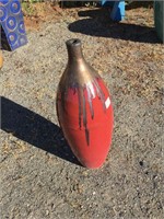Fancy Red Drip Vase