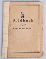 WW2 GERMAN NAZI SOLDBUCH BOOKLET