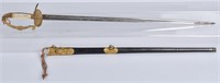 1830 US NAVAL OFFICER'S EAGLE HEAD SWORD