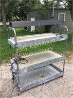 Galvanized seed germination cart
