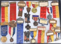 SPANISH AMERICAN WAR MEDAL & RIBBON GROUPING