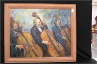 OOC "Cello Players" 23" x 29" inside