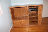 Laminate Entertainment Unit with Hide a Way Side