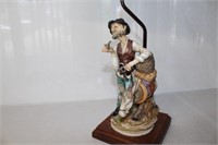 Bisque Vintage Figurine Lamp