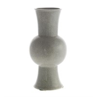 Contemporary crackle glazed vase