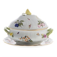 Herend porcelain soup tureen & underplate