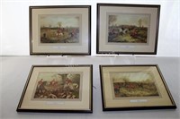 Reproduction 1810 - 1834 Framed Hunting Prints