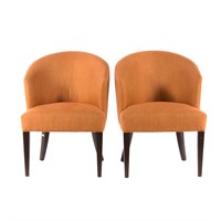 Pair of upholstered St. Clair dining chairs