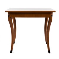 Directoire style inlaid cherrywood card table