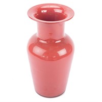 Barovier & Toso Murano rust colored glass vase