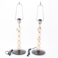 Pair Italian contemporary table lamps